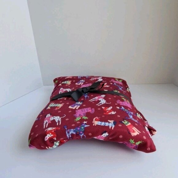 Vera Bradley Button Down Pajama Set Red Holiday Hounds 3XL - Picture 7 of 10